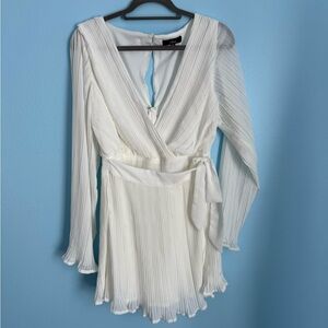 White long sleeve lulus romper